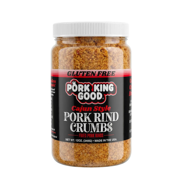 Pork King Good Spicy Cajun Low Carb Keto Diet Pork Rind Breadcrumbs!Perfect