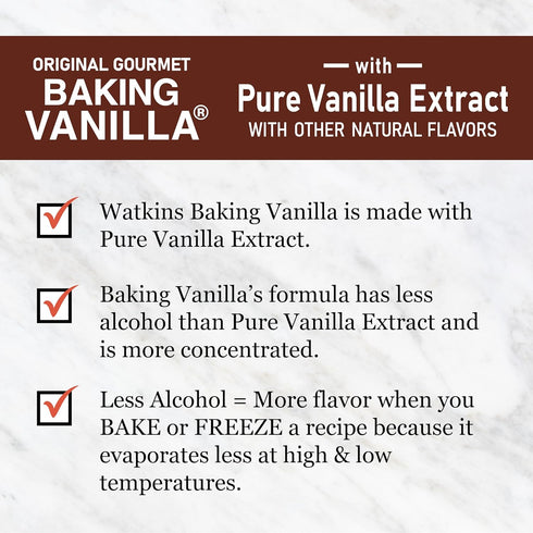 Watkins All Natural Original Gourmet Baking Vanilla: Pure Extract, 2 fl. oz. Bottle, 1-Pack