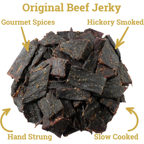 1 Lone Star Original Flavored Beef Jerky - Pound Resealable Bag - Hickory Smoked Handcrafted Flavor - High Protein