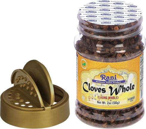 Rani Cloves Whole (Laung), 2oz (56g) PET Jar, Great for Food, Tea, Pomander Balls, All Natural