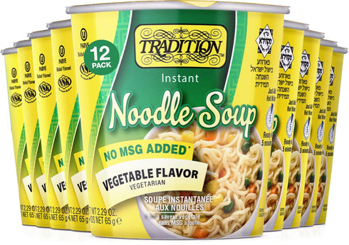 Tradition Cup of Soup, Vegetable Flavor, No MSG Pack of 12