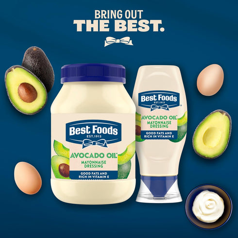 11.5 Oz Best Foods Mayonnaise Dressing Avocado Oil Simple Pleasure with Good Fats, Rich in Vitamin E Fl