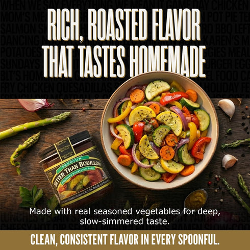 38 8 oz Better Than Bouillon Premium Seasoned Vegetable Base, Makes Cups of Broth