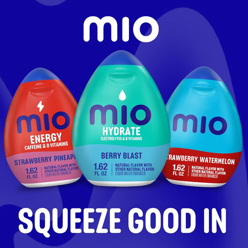 1.62 OZ, 8-Pack Mio Sport Liquid Water Enhancer, Berry Blast
