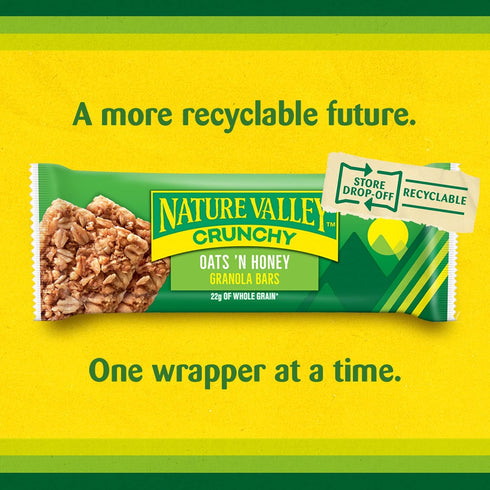 12 8.94 oz (6 (Pack 12) Nature Valley Crunchy Granola Bars, Oats 'n Honey, Ct, Pouches)