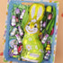 3.5 Hollow Chocolate Easter Bunny, Wrapped Figure with Festive Foil, Spring Basket Stuffer, Holiday Party Favor