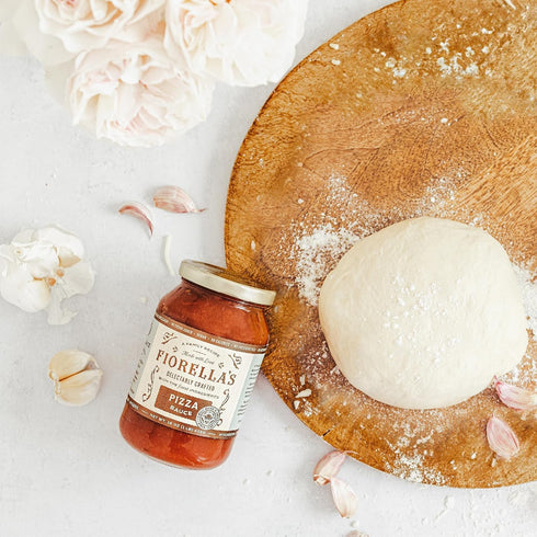 16 Oz (Pack 4) Fiorella's Premium Pizza Sauce Made with Fresh Ingredients - Seed Oil Free, No Sugar Added, Vegan