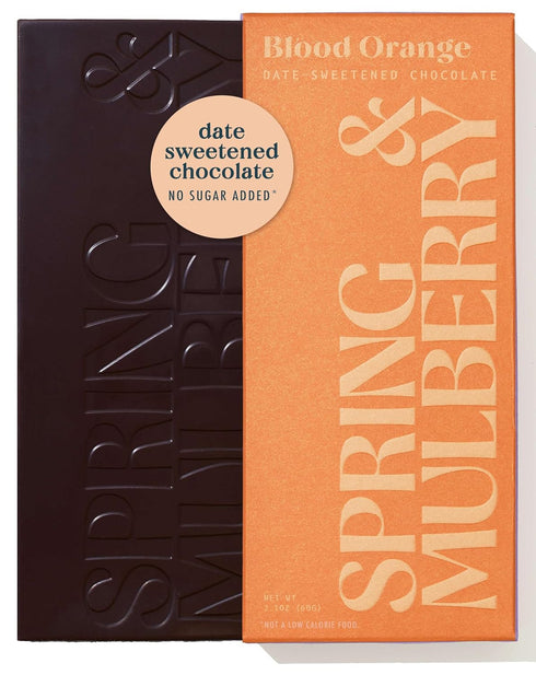 Spring & Mulberry Dark Chocolate Bars Healthy Dark Chocolate, Date-Sweetened - Blood