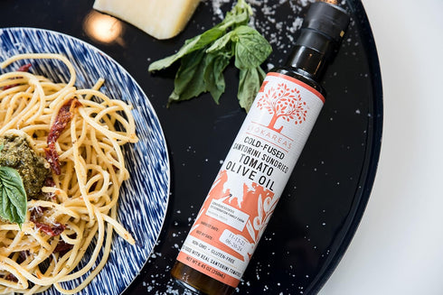 2022 Liokareas Santorini Sun-Dried Tomato Olive Oil - Greek Extra Virgin Olive Oil - Cold Pressed With Santorini
