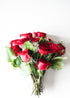 Dozen Stemmed From You Flowers - One Long Red Roses with Glass Vase | Fresh Flower Bouquets for Mother's Day, Birthday