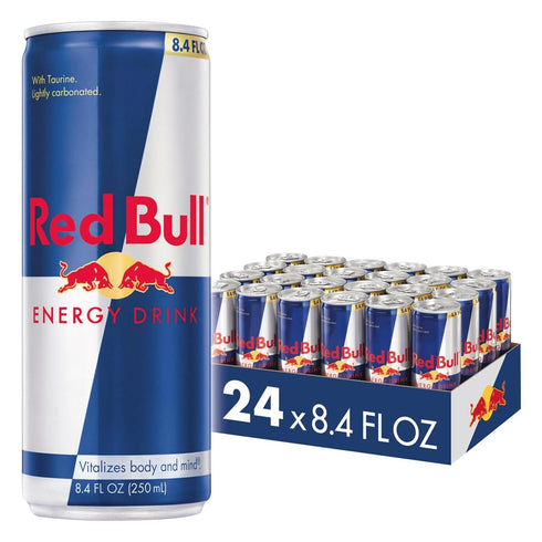 Red Bull Energy Drink with 80mg Caffeine plus Taurine & B Vitamins,