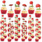 Didaey 48 Pieces Mushroom Cupcake Toppers for Mushroom Birthday Party Decorations Supplies