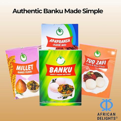 Powder(2.2LB)| Banku Mix Ghana | Pounded Maize & Cassava African Food Grocery similar to Fufu Flour, Plantain Flour