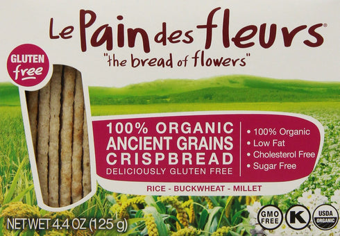 Le Pain des Fleurs Crispbread, Ancient Grain, 4.4 Ounce
