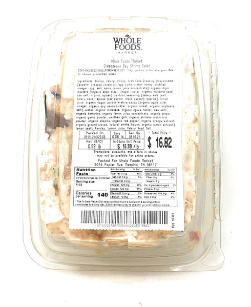 Whole Foods Market Chesapeake Bay Shrimp Salad - Fresh & Delicious