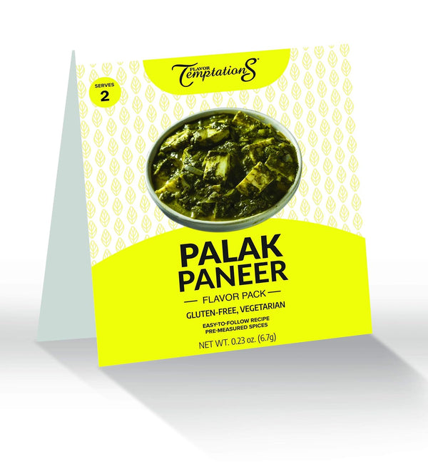 PALAK (SAAG) PANEER India Food Spice kit by Flavor Temptations. Home Cook