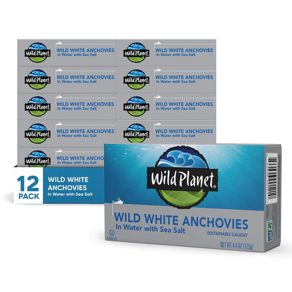 Wild Planet Wild Anchovies in Water with Sea Salt, 3rd Party Mercury