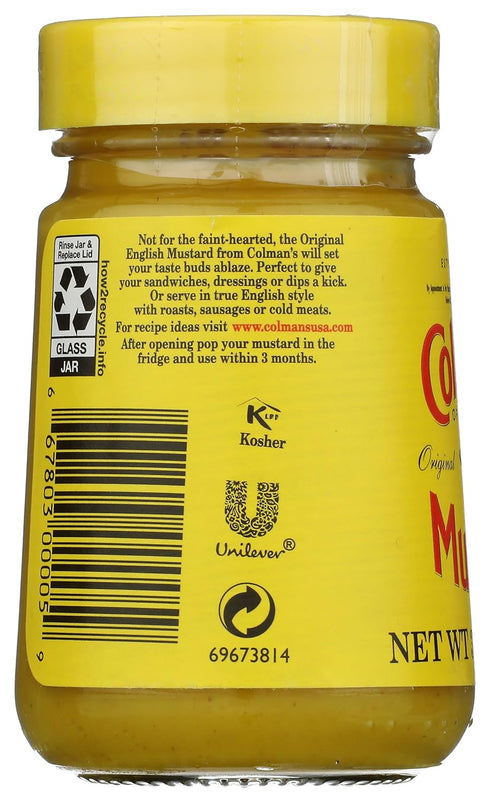 3.53 oz Colman's Original English Prepared Mustard