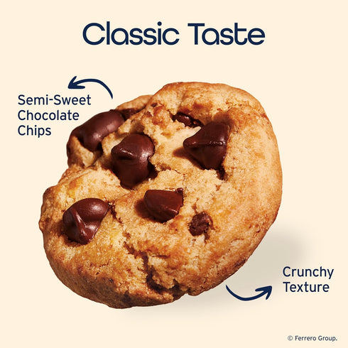 9 oz Famous Amos Classic Chocolate Chip Cookies, Bite-Size Cookies, Great for Sharing, Resealable Bag