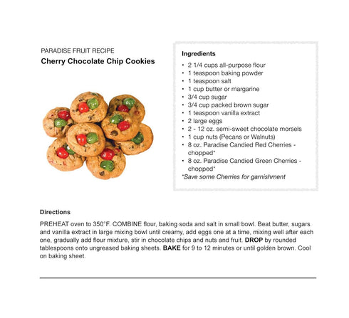 8 Paradise Cherry Halves, Green, Ounce