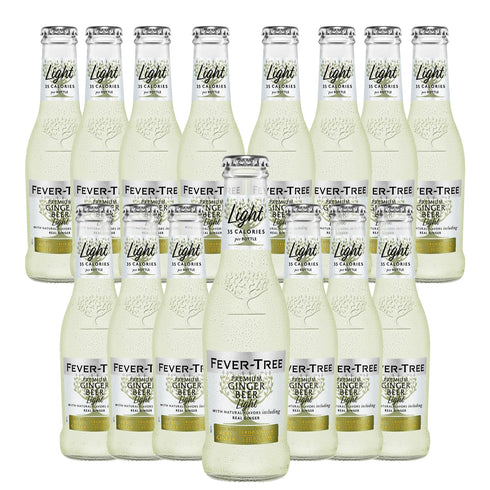 Fever Tree Premium Refreshingly Light Ginger Beer - Premium Quality Mixer and