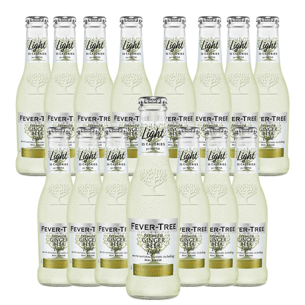 Fever Tree Premium Refreshingly Light Ginger Beer - Premium Quality Mixer and
