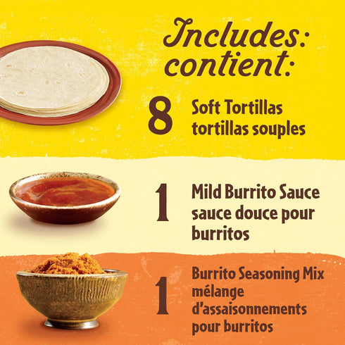 510g/18 oz Old El Paso Burrito Dinner Kit, {Imported from Canada}