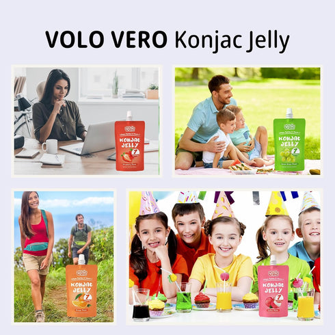 Pack, 7 10 Pack, 0 Konjac Jelly Pouch Drinkable Variety Calories, Sugar, Gluten Free, Keto, Vitamin C Healthy Fruit