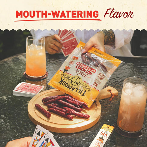 Country 3.6 Tillamook Smoker Beef Smoked Sausages, Mike's Hot Honey, Ounce, Real Hardwood Smoked Sausages, Low Carb