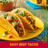 10 8.8 oz Old El Paso Stand 'N Stuff Taco Dinner Kit with Taco Shells, Mild Taco Sauce, and Seasoning Mix, Easy Meal