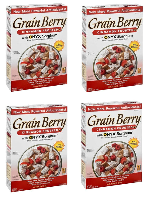 Generic Grain.Berry Cereal - Cinnamon Frosted Wheat Cereal with ONYX Sorghum - 16