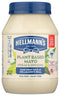 Hellmann's Plant Based Mayonnaise, Egg Free, Dairy Free, 30 Fluid Ounces (Pack