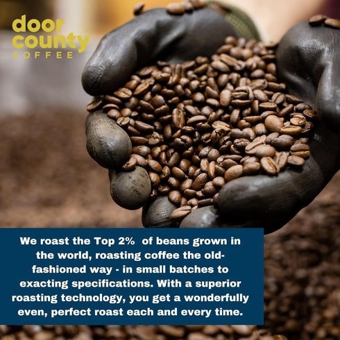 County 30 Count 100% Door Coffee Almond Toffee Flavored Ground - Single Serve Cups - Medium Roast - Specialty Arabica