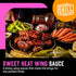 Hey Grill Hey | Chicken Wing Seasoning & Sauce Kit | All-in-one Crispy Batter, BBQ Rub, and Sweet Heat BBQ Sauce | Wing