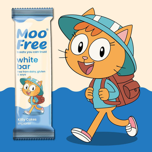 Moo Free 15 0.71 oz x Natural White Chocolate Dairy Free & Vegan Mini Bar