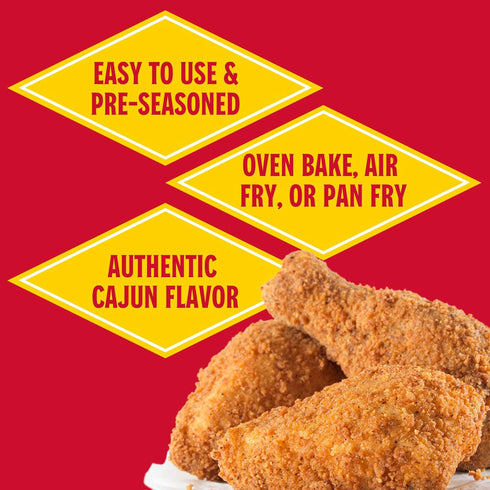 5 oz, Pack 6 Louisiana Fish Fry Products Classic Fried Chicken Keto Seasoned Coating Mix of Bake, Deep Fry, & For Use