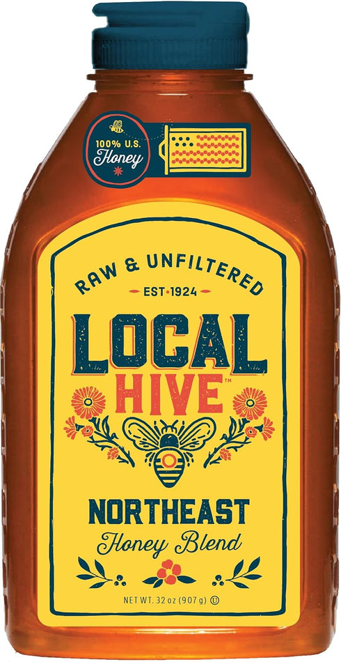 Local Hive Northeast Raw & Unfiltered 32 oz | 100% Pure U.S.