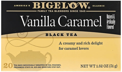 Bigelow Vanilla Caramel Black Tea, 20 Teabags
