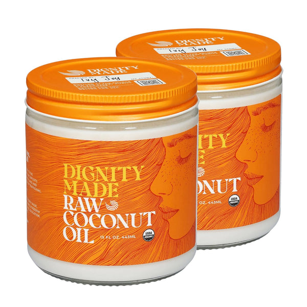 Raw Organic Coconut Oil for Skin, Hair & Cooking - Unrefined, Centrifuge-Extracted,