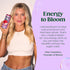 7.5oz 12 Pack Bloom Nutrition Sparkling Energy Drink Minis, Raspberry Lemon & Strawberry Watermelon