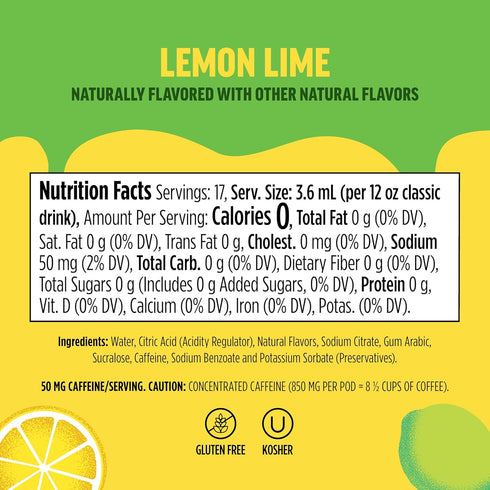 17, 12oz 3 Pack, Ninja Thirsti Flavored Water Drops, FRUITI CHILL+ Lemon Lime, Bold Fruit Flavor