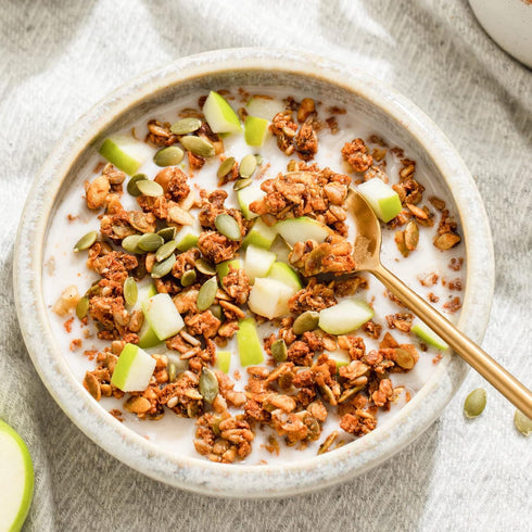 (3 8oz Purely Elizabeth Apple Walnut Keto Granola, Made with Nuts and Seeds, Grain-Free, Gluten-Free, Non-GMO Ct, Bags)