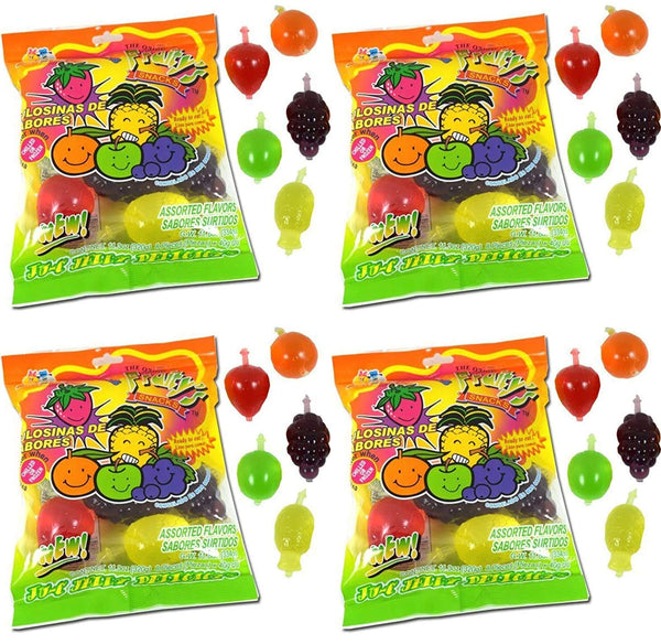 Din Don Fruity's JU-C Jelly Fruit Snacks Pack of 4