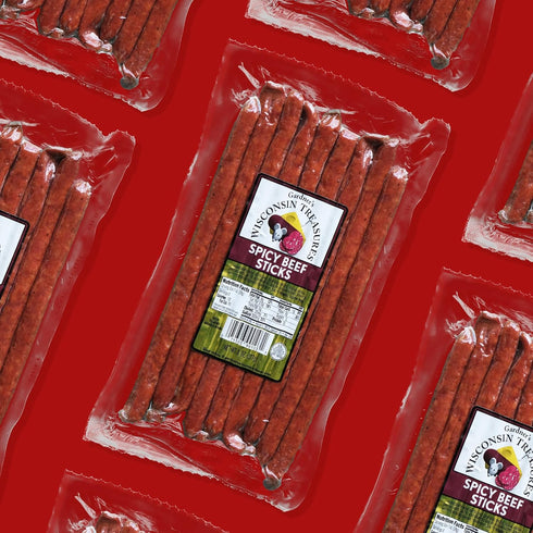 (1 Pack 8) Gardner's Wisconsin Cheese, Meat Sticks Ounce Sticks, of - Spicy Beef Flavor, Low Carb Snack, Does Not