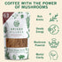 5 oz (63 Instant Mushroom Coffee, Mushroom Coffee Ground, Servings), Arabica, Kosher