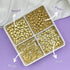 Gold Sprinkles with 4-Claw Pick up Tool, Pearl Sprinkles Mix for Cake Decorating, Baking, Cupcake Toppers, Cookie