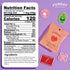 12 50g FUNDAY Sour Peach Hearts x Bags No Sugar Added Gluten-Free Sour Candy with Natural Flavors & Prebiotic Fiber