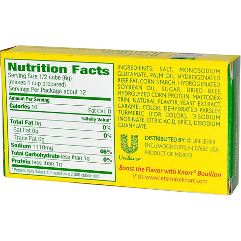 2.3 Oz Knorr Beef Bouillon Cubes
