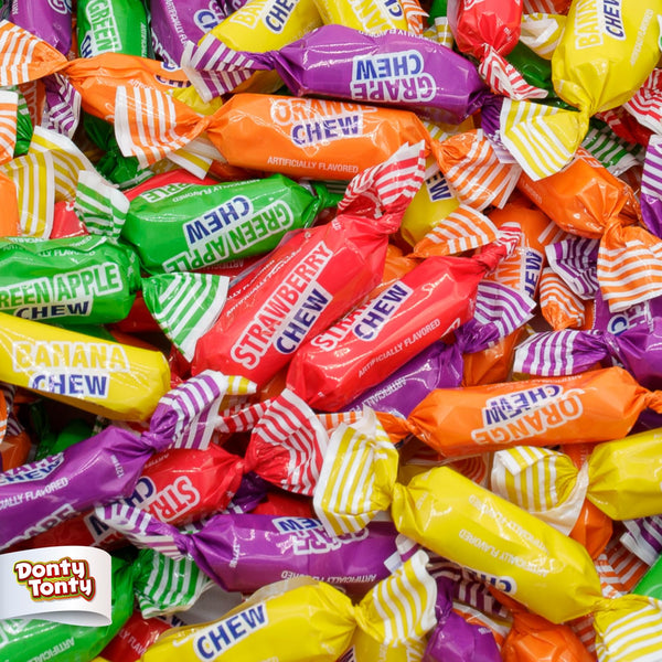 Fruit Chews Candy Bulk 3 lb - Individually Wrapped, Retro Candy in