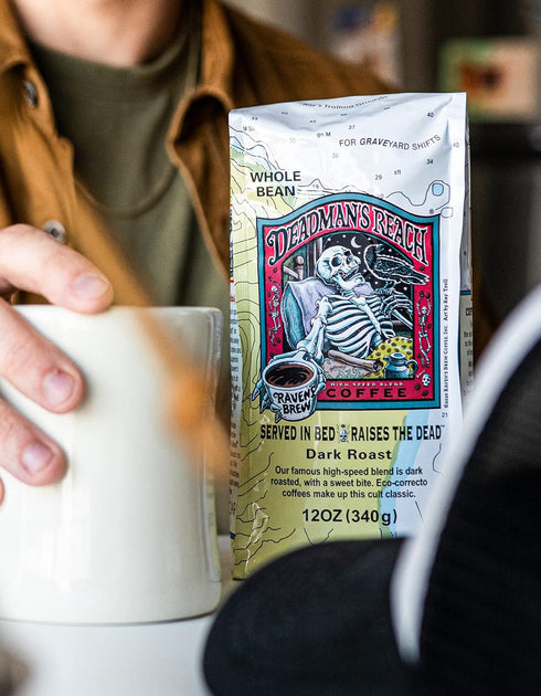 2lb Raven's Brew Coffee High Caffeine Coffee Dark Roast Ground - Deadman's Reach